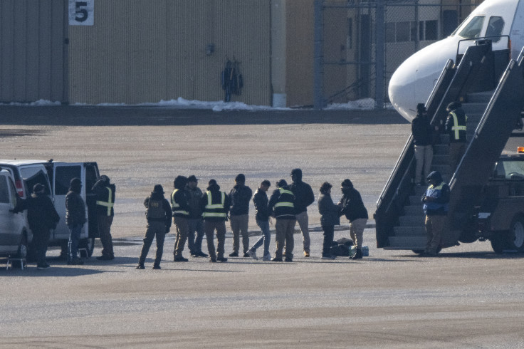 Detainees Are Boarded Onto Deportation Flights At Minneapolis-St. Paul International