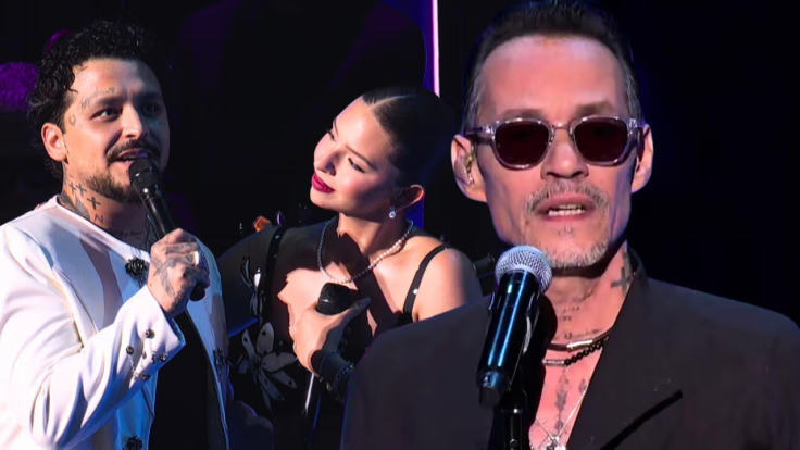 Ángela Aguilar y Marc Anthony durante los Premios Juventud 2026,