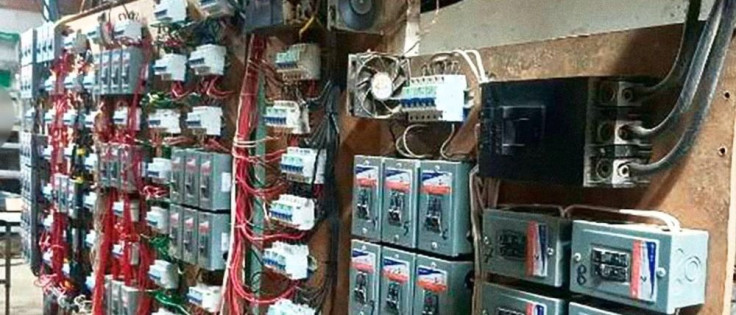 Infraestructura eléctrica localizada durante el aseguramiento de un inmueble presuntamente